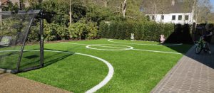 sportveldje in de tuin
